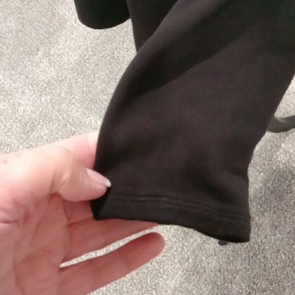 Chico's Zenergy brushed fleece black fold over bateau tunic size one - Picture 5 of 6